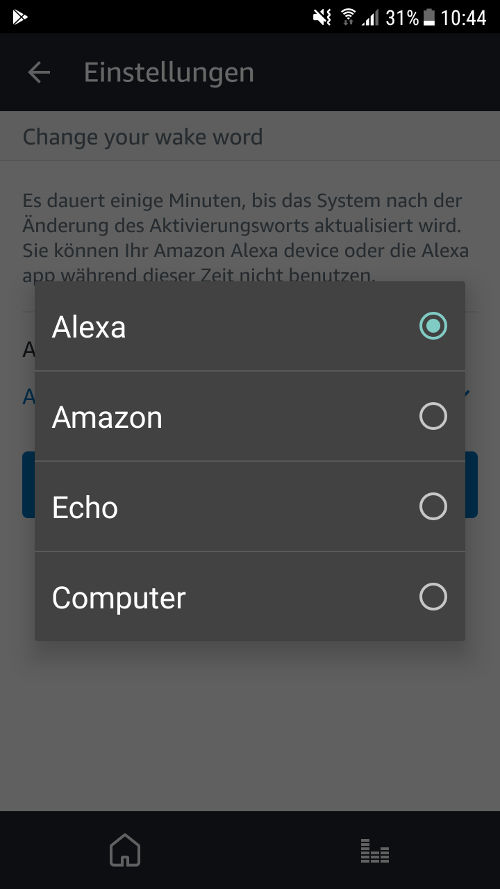 Rufname von Alexa ändern für Kinder